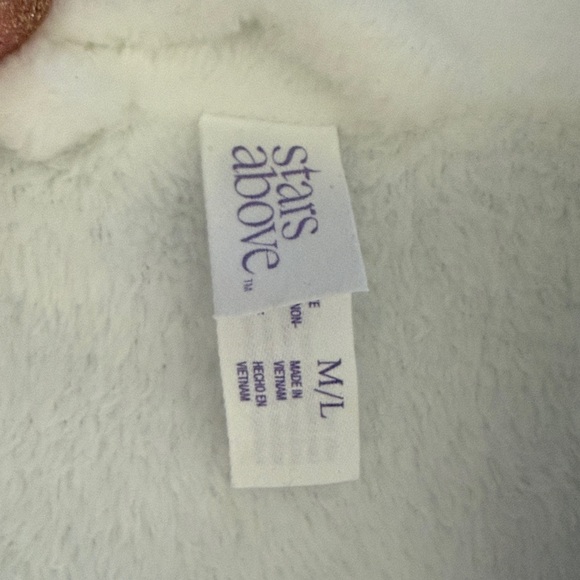 Stars Above Plush Cream Bathrobe - Picture 2 of 3